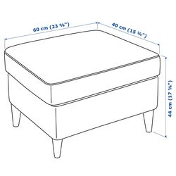 Puf Ikea Strandmon/Grann/Bomstad (Maro inchis) Thumb