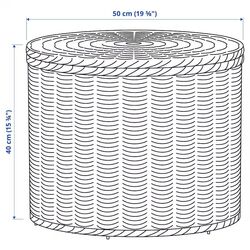Puf Ikea Tolkning cu depozitare (Natur) Thumb