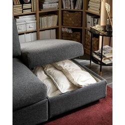 Пуф Ikea Vimle с ящиком (Гуннаред Классический Серый) Thumb