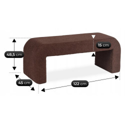 Bancheta Mebel Elite Delino (Brown) Thumb
