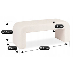Bancheta Mebel Elite Delino (Cream) Thumb
