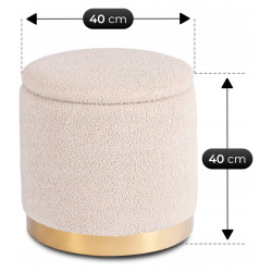 Puf Mebel Elite Carnos (Beige) Thumb