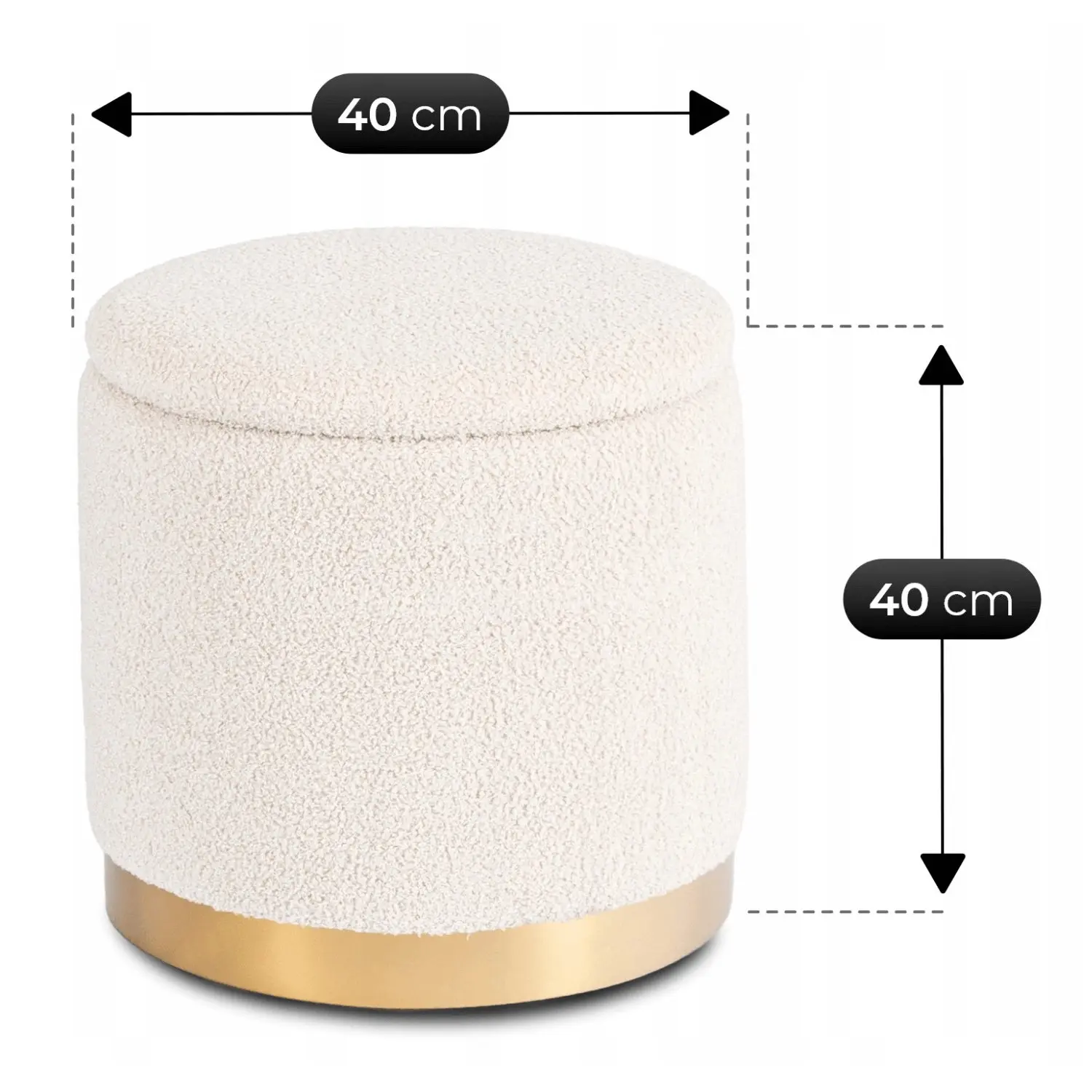 Puf Mebel Elite Carnos (Cream) - 5