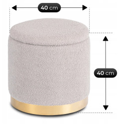 Puf Mebel Elite Carnos (Grey) Thumb