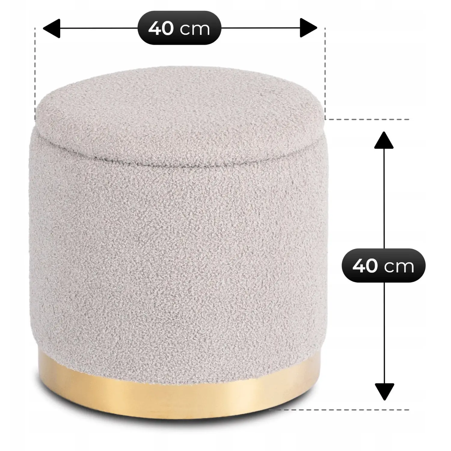 Puf Mebel Elite Carnos (Grey) - 5