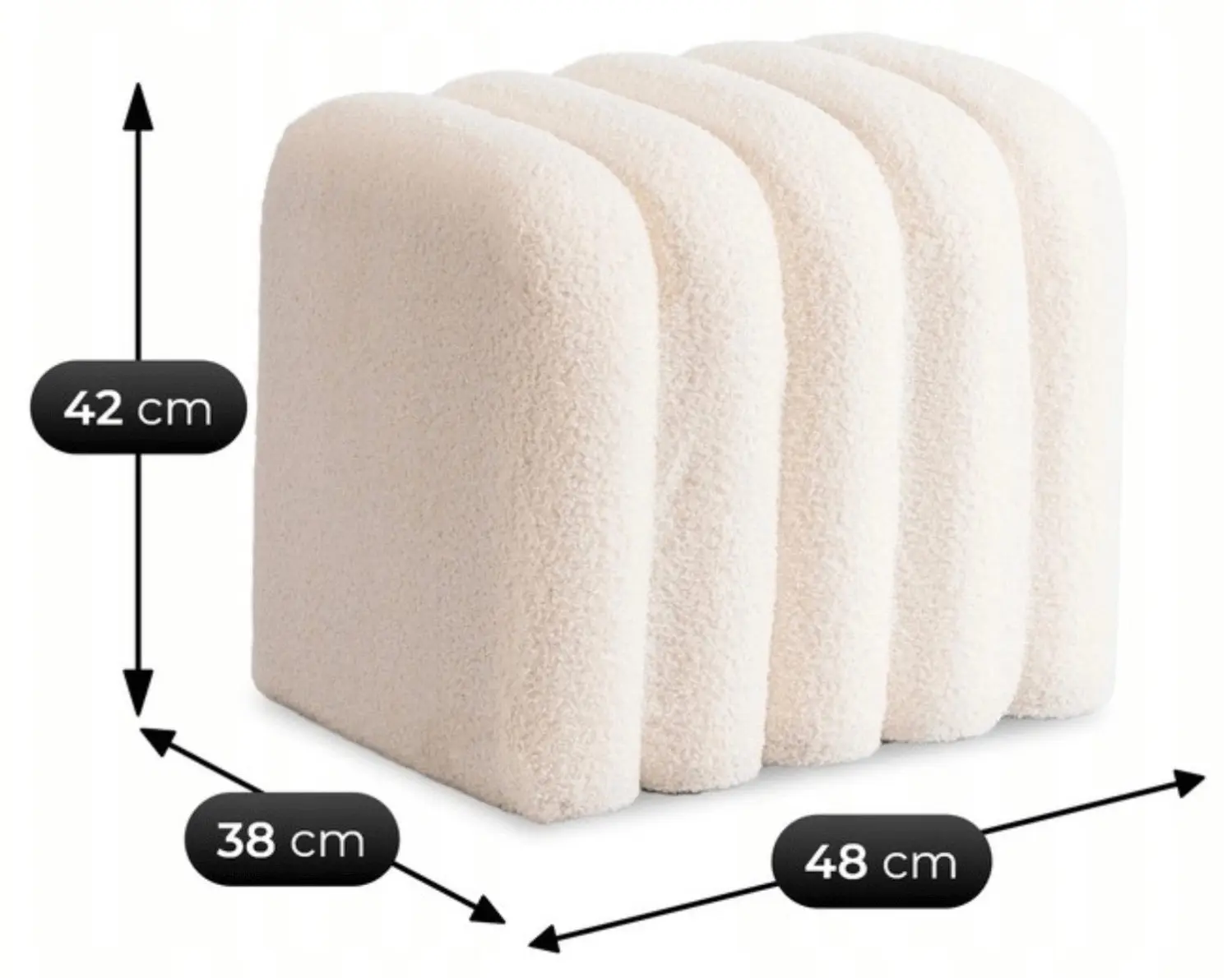 Puf Mebel Elite Karbon (Cream) - 5