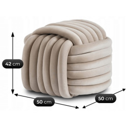 Puf Mebel Elite Magma (Cream) Thumb