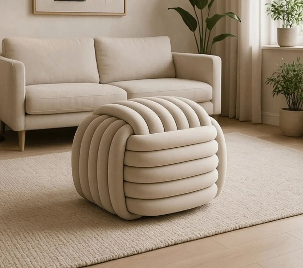 Puf Mebel Elite Magma (Cream)