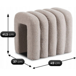 Пуф Mebel Elite Piksel (Grey) Thumb
