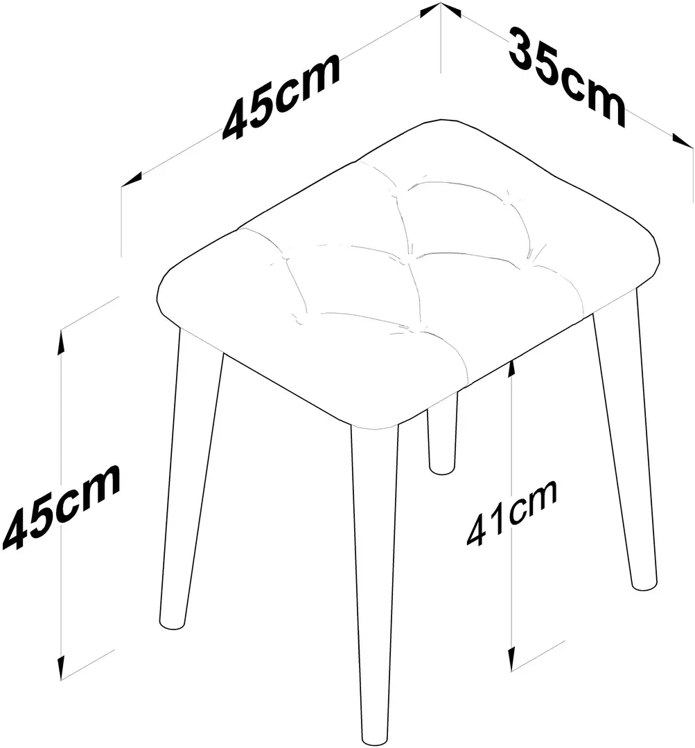 Puf Mirage Meble BM101 (White)