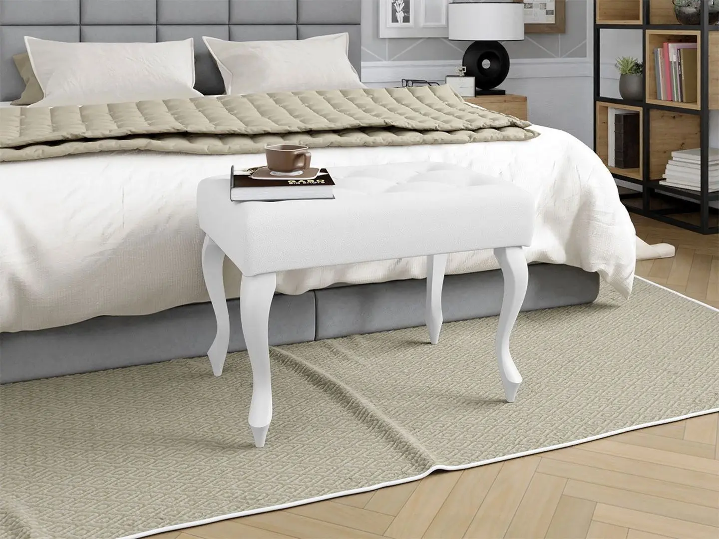 Bancheta Mirjan24 Sylwani/Tygi 60 (White) - 2
