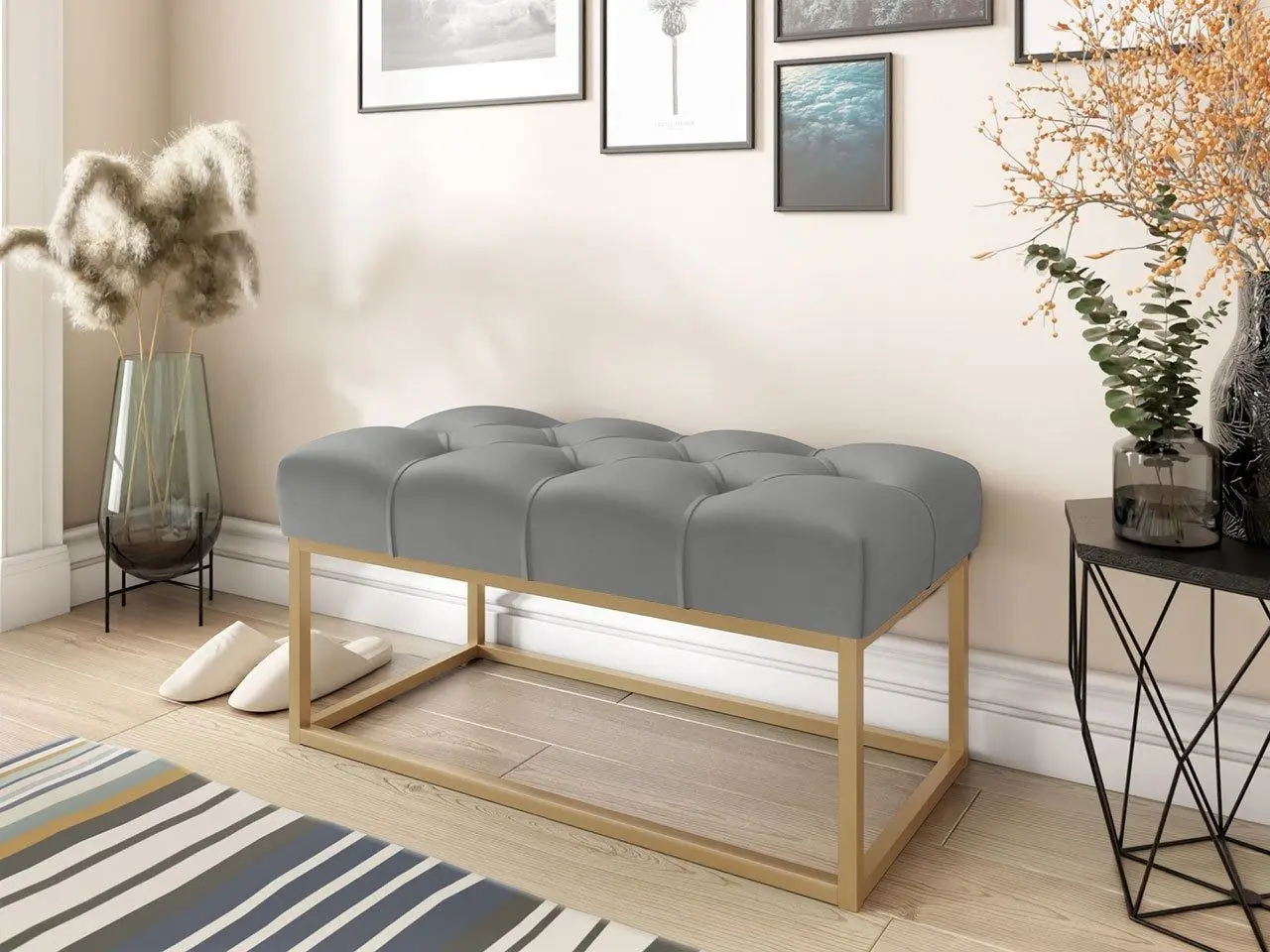 Bancheta Mirjan24 Teodorin Gold 80/Emilkon Gold (Dark Gray/Gold) - 2