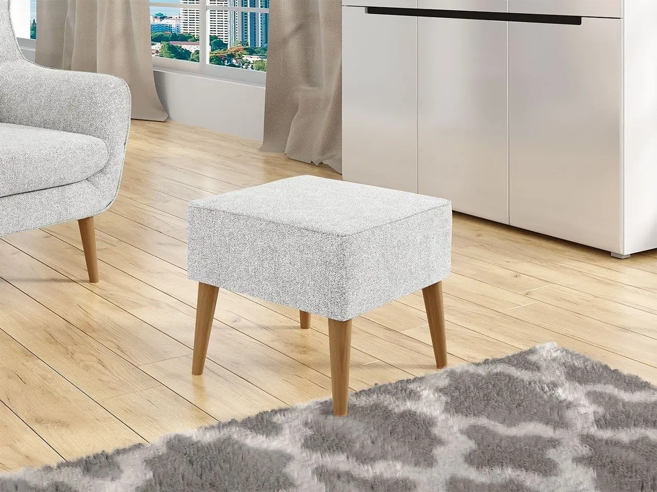 Puf Mirjan24 Florence/Estjano (Light Gray) - 2