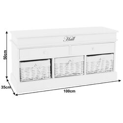 Bancheta Mobhaus Blanco SY1232 (White) Thumb