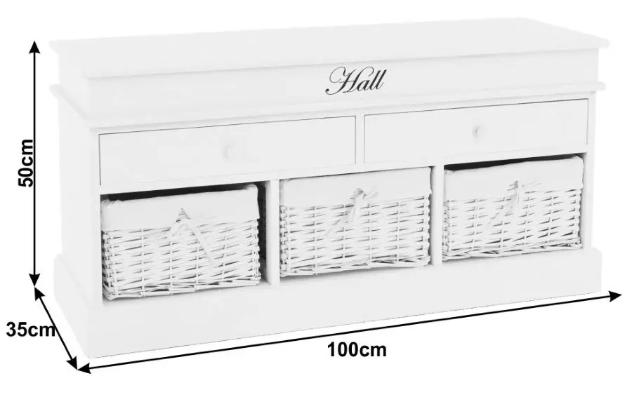 Bancheta Mobhaus Blanco SY1232 (White)