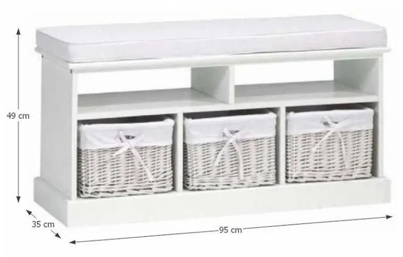 Bancheta Mobhaus Rafaello (White)