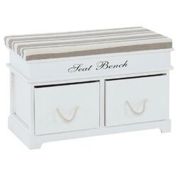 Bancheta Mobhaus Seat Bench 1 New (White/Light Brown)