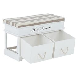 Bancheta Mobhaus Seat Bench 1 New (White/Light Brown) Thumb