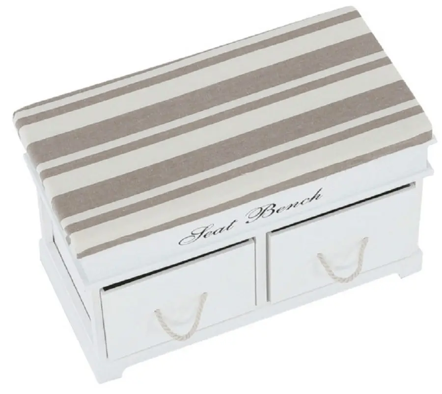 Bancheta Mobhaus Seat Bench 1 New (White/Light Brown)