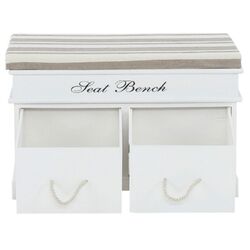 Bancheta Mobhaus Seat Bench 1 New (White/Light Brown) Thumb