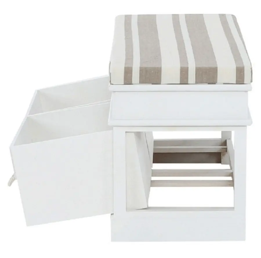 Bancheta Mobhaus Seat Bench 1 New (White/Light Brown)