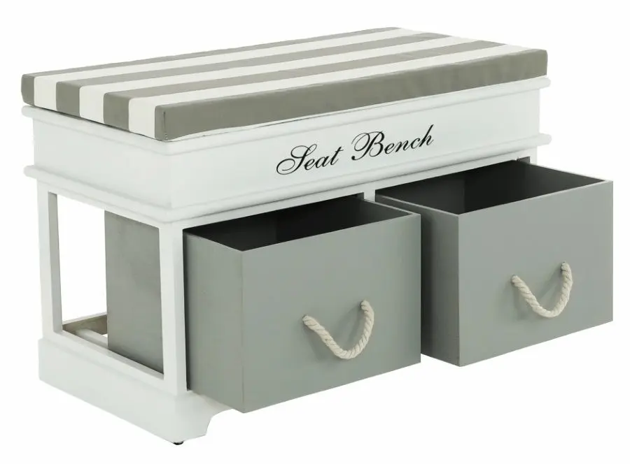 Bancheta Mobhaus Seat Bench 2 New (White/Gray)