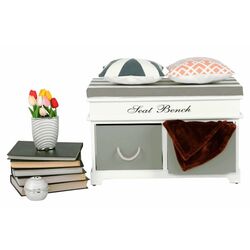 Bancheta Mobhaus Seat Bench 2 New (White/Gray) Thumb