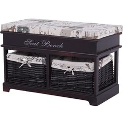 Bancheta Mobhaus Seat Bench 3 (Dark Brown/Beige)