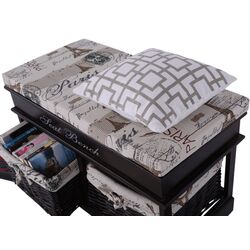 Bancheta Mobhaus Seat Bench 3 (Dark Brown/Beige) Thumb