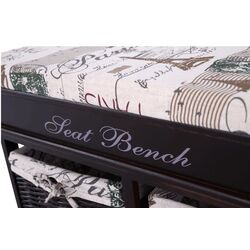 Bancheta Mobhaus Seat Bench 3 (Dark Brown/Beige) Thumb