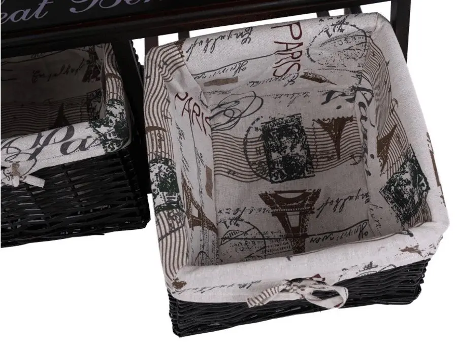 Bancheta Mobhaus Seat Bench 3 (Dark Brown/Beige)