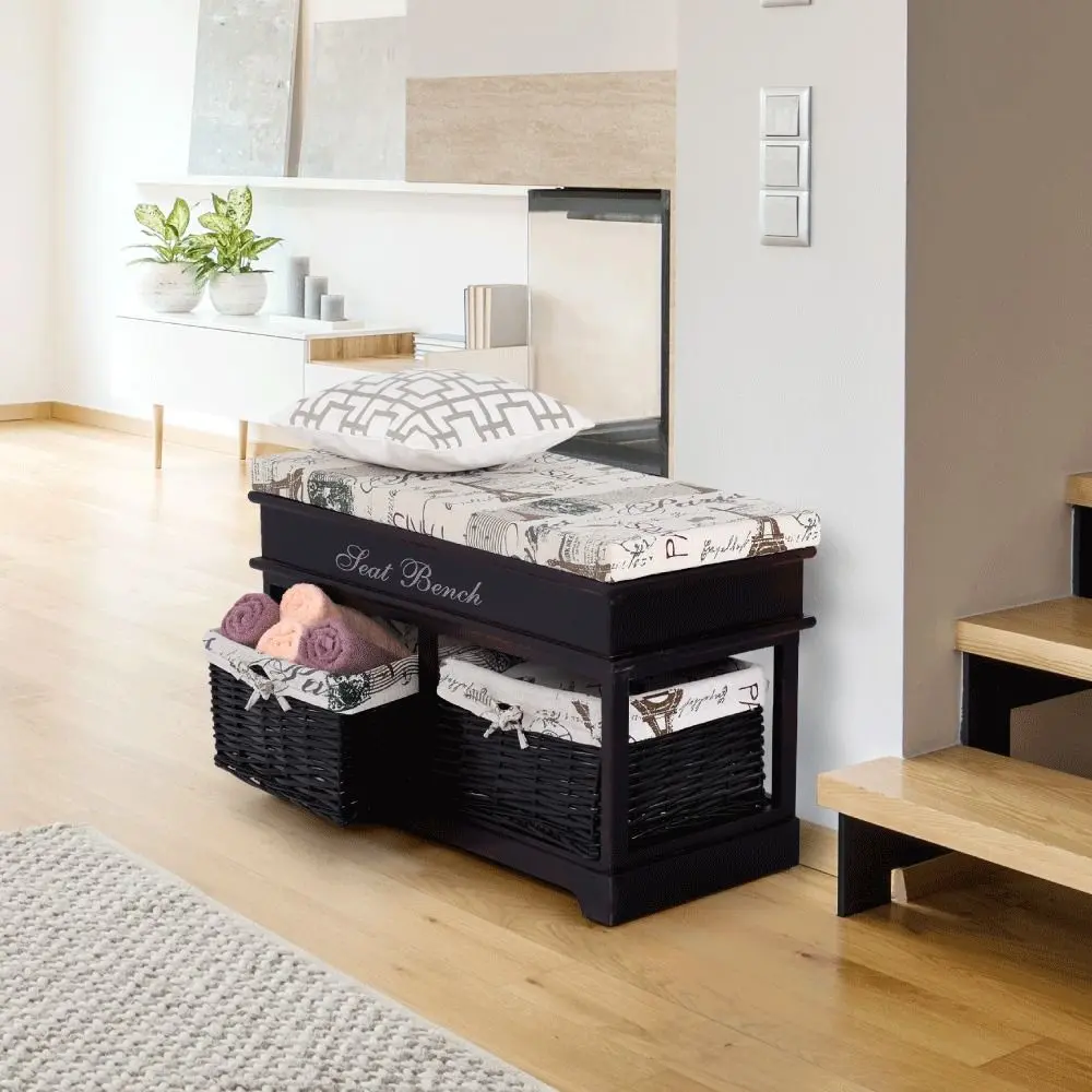 Bancheta Mobhaus Seat Bench 3 (Dark Brown/Beige)