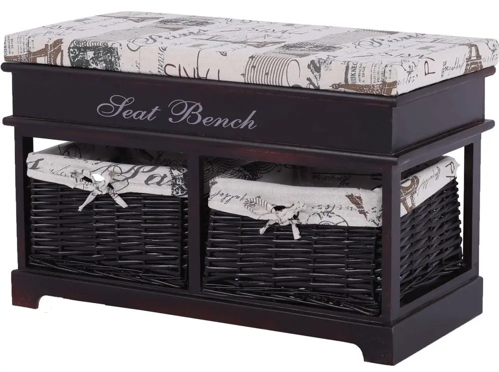 Bancheta Mobhaus Seat Bench 3 (Dark Brown/Beige)