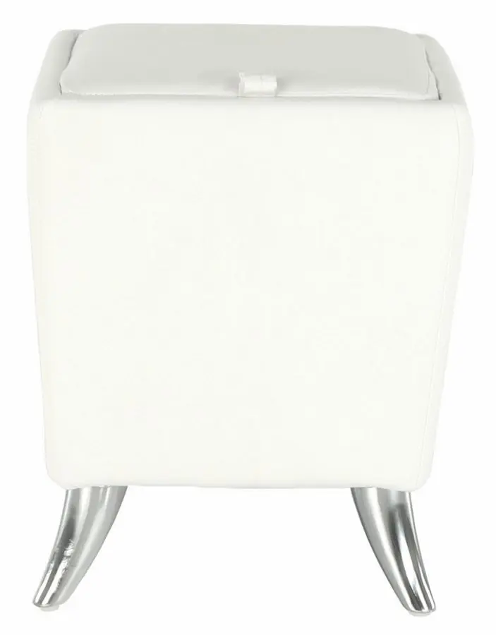 Puf Mobhaus Dars New (White/Chrome) - 2