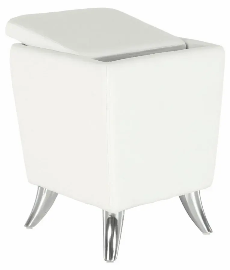 Puf Mobhaus Dars New (White/Chrome) - 4