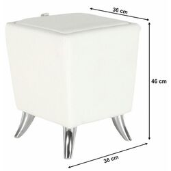 Puf Mobhaus Dars New (White/Chrome) Thumb