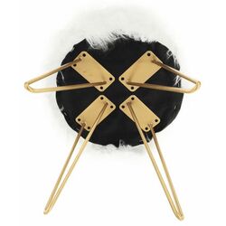 Puf Mobhaus Jamina (White/Golden) Thumb