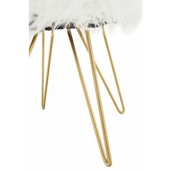 Puf Mobhaus Jamina (White/Golden) Thumb