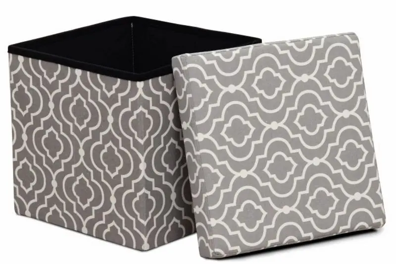 Puf Mobhaus Marlo (Gray/White)