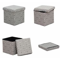 Puf Mobhaus Marlo (Gray/White) Thumb