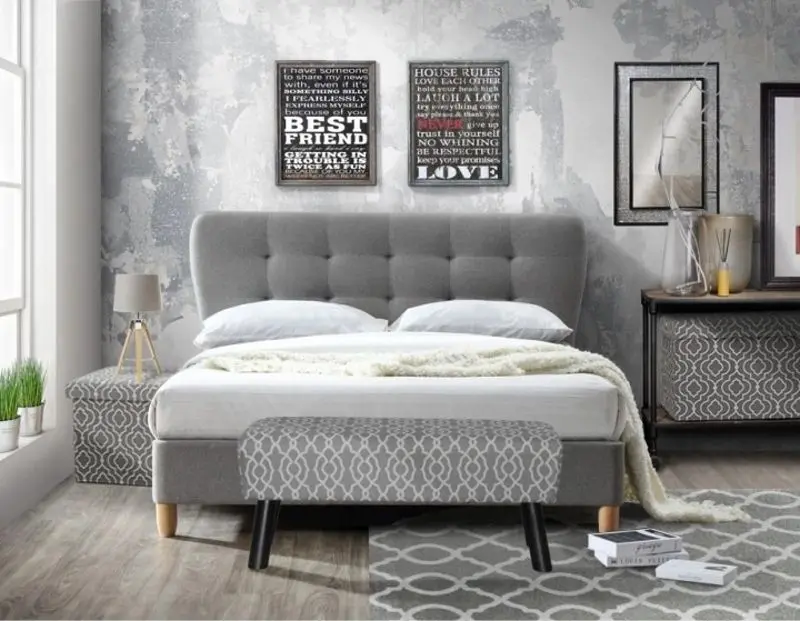 Puf Mobhaus Marlo (Gray/White)