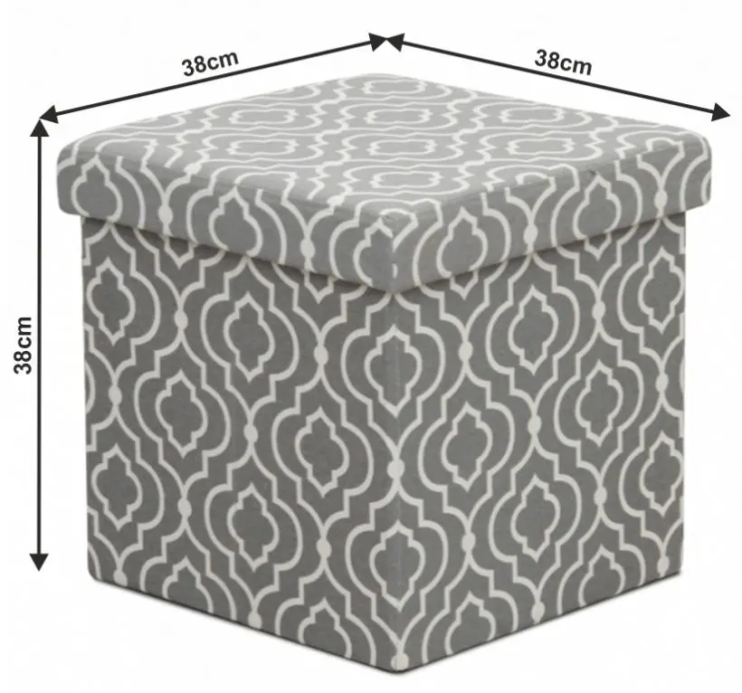 Puf Mobhaus Marlo (Gray/White)