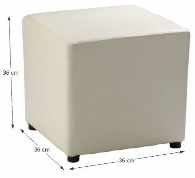 Puf Mobhaus Niki New (White) - 2