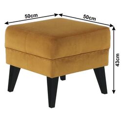 Puf Mobhaus Rodeza (Honey/Black) Thumb