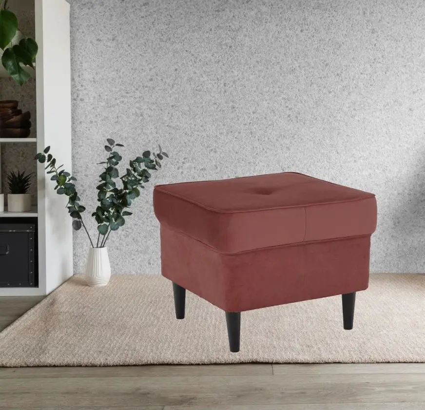 Пуф Mobhaus Rufino 2 New (Antique Pink/Walnut)