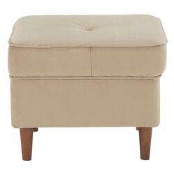 Puf Mobhaus Rufino (Golden Beige/Walnut) Thumb