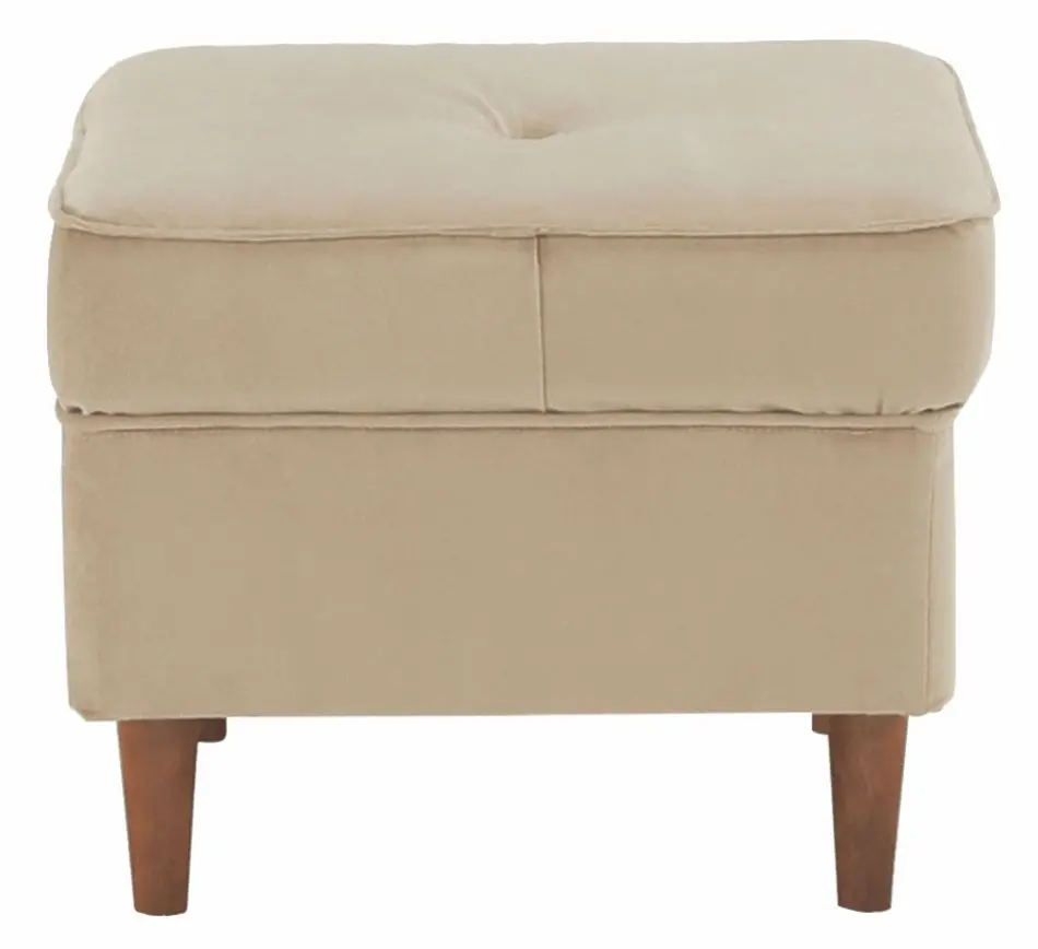 Puf Mobhaus Rufino (Golden Beige/Walnut) - 5