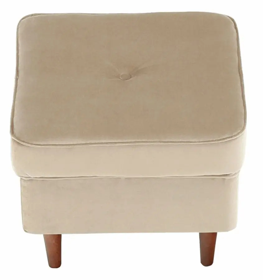 Puf Mobhaus Rufino (Golden Beige/Walnut) - 6