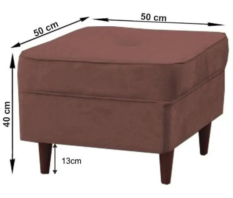 Пуф Mobhaus Rufino (Old Pink) - 2