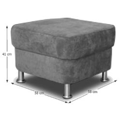 Puf Mobhaus Santiago (Gray) Thumb